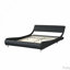 Faux Leather Upholstered Platform Bed Frame,LED lighting