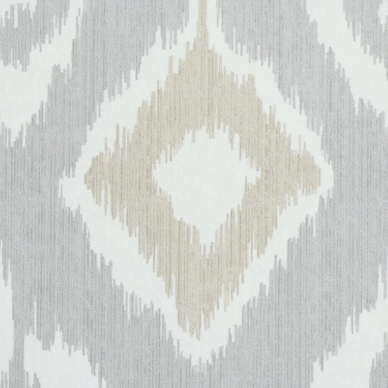 Dedra Damask Matte Wallpaper, Sand & Gray