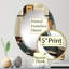 Hayles - Miroir mural moderne ovale-11068118