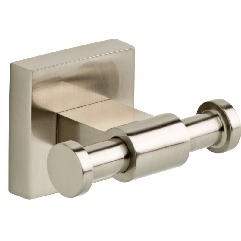 Maxted Multi-Purpose Wall Mounted Robe Hook, Brushed Nickel