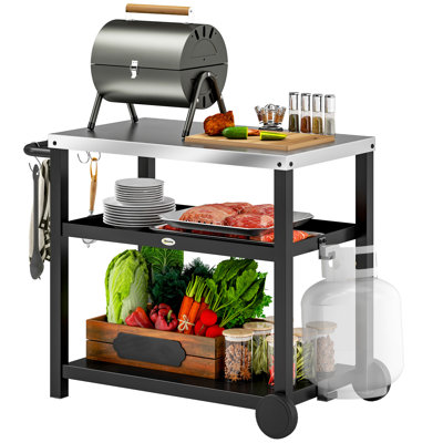 81cm H x 102cm W BBQ Table