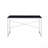 Rectangular Desk, Black & Chrome Metal Frame