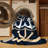 Washable Double Anchor Design Coastal Area Rug-1286616058