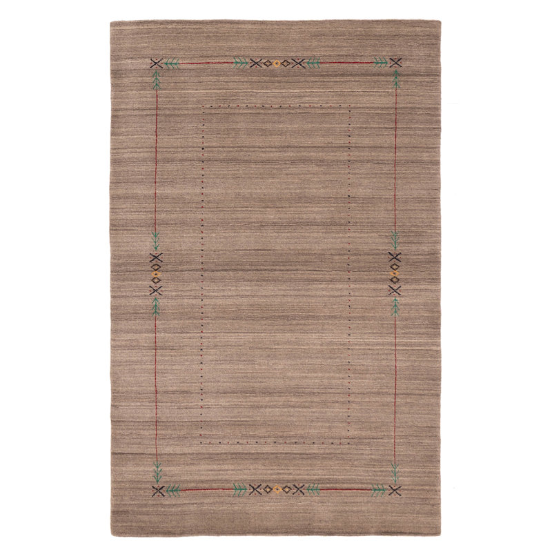 Kashkuli Gabbeh Grey Rug 5'0" x 8'0"