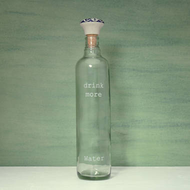 ROVE 23oz GunMetal Mirror Mirror Borosilicate Glass Water Bottle - Set of 2  - Bed Bath & Beyond - 33011224