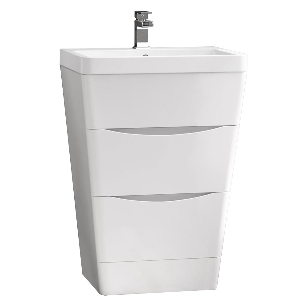 Avanya 600mm Bathroom Basin Vanity Unit Floor Standing Cabinet Furniture