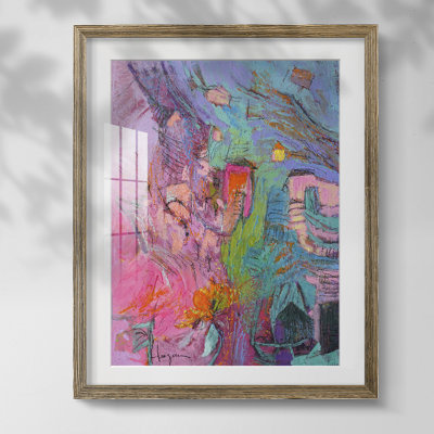 «My Pink House», reproduction encadrée