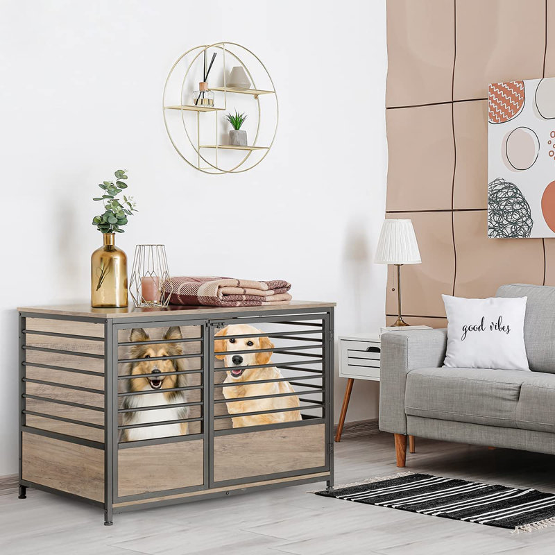 Caisse Kehoe, Grand (H 27,6 po x l 39,4 po x P 23,6 po), Gris / Beige