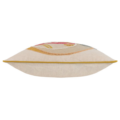 Margo Embroidered Piped Cushion