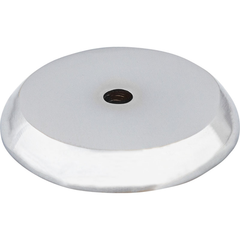 Aspen II Round  Backplate, 1.25" H x 1.25" W x 0.19" D, Polished Chrome