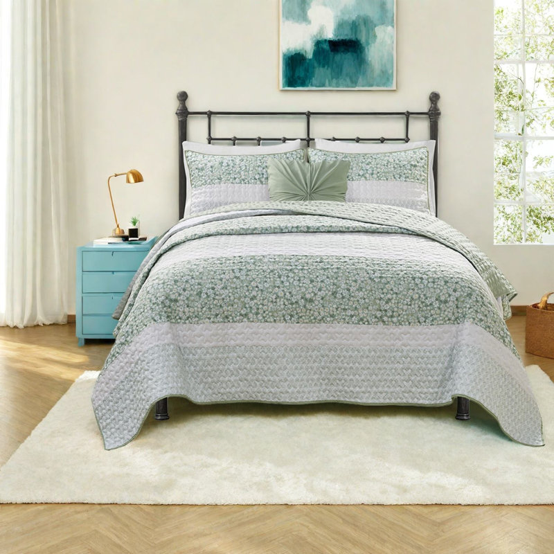 Ensembles de literie moelleux, courtepointe en polyester Seersucker pour la maison