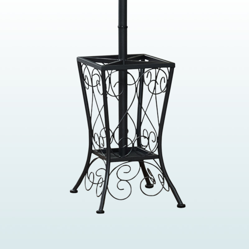 Marka Coat Rack with 8 Hooks in Black Metal, Transitional Style