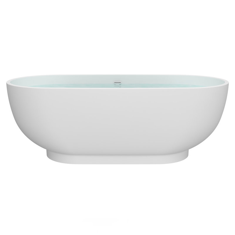 70.67'' x 31.89'' Freestanding Soaking Acrylic Bathtub