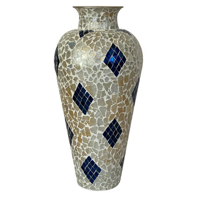 Vase de plancher en métal Laurna