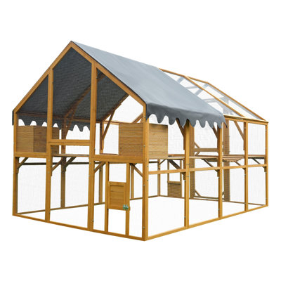 Poulailler en bois avec toit imperméable Walk-In