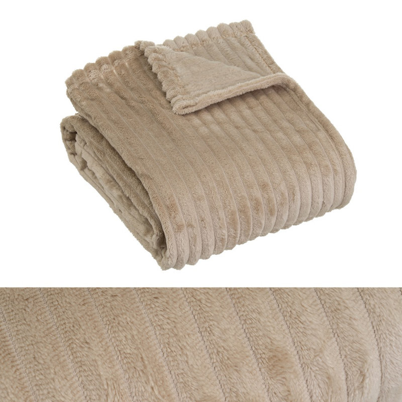Roti Chunky Knit Throw Blanket, Ivory