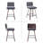 26 Inch Velvet Swivel Counter Height Bar Stools-1416765338