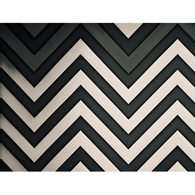 Chevron Stripes Bedding Pattern Duvet Cover Black/White