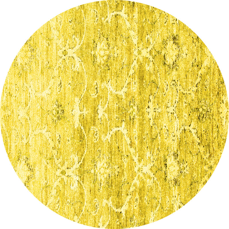 Anniesha Performance Abstract Indoor Rug, Round 6'