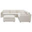 Canapé modulaire rembourré 6 pièces Greeley Ivory