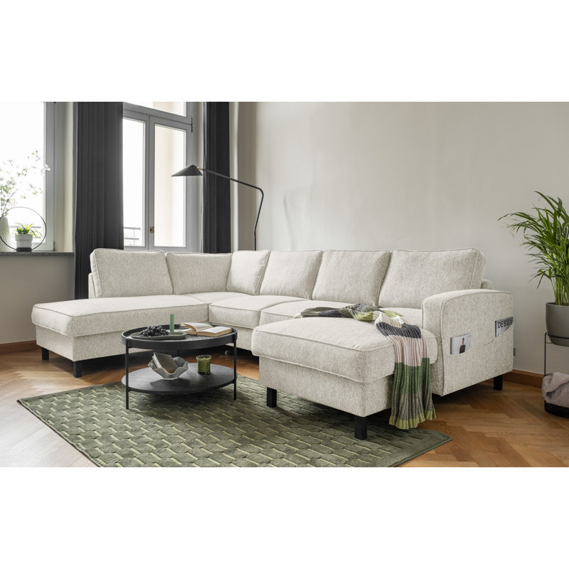 Molly Corner Sofa Bed U-Shape, Left Hand Facing, Beige
