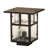9" Square "T" Mission Deck Light