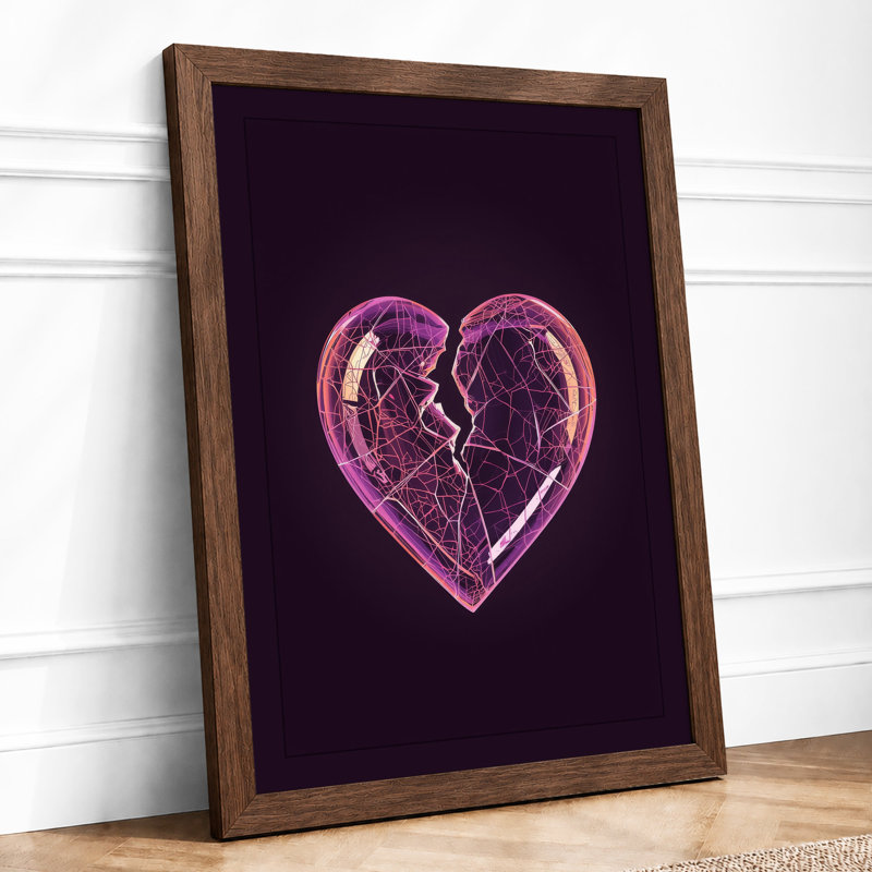 Fractured Light Modern - Framed Print, Walnut, A4 - 29.7 x 21.0 cm