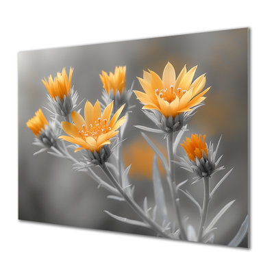 Monstre jaune gris Wonder Thistle - chardon, art mural