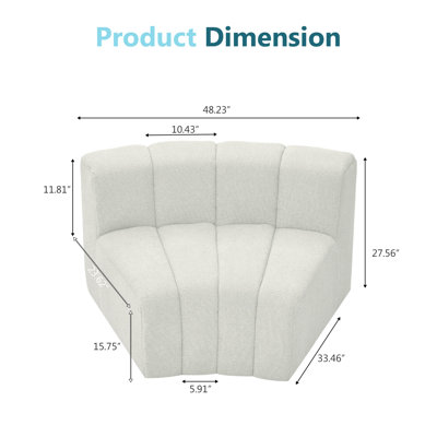 Canapé modulaire incurvé moderne