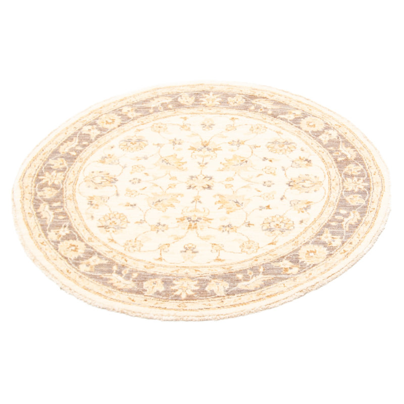 Tapis rond en laine noué à la main de conception unique 4 pi 1 po nouvel âge Pierpoint