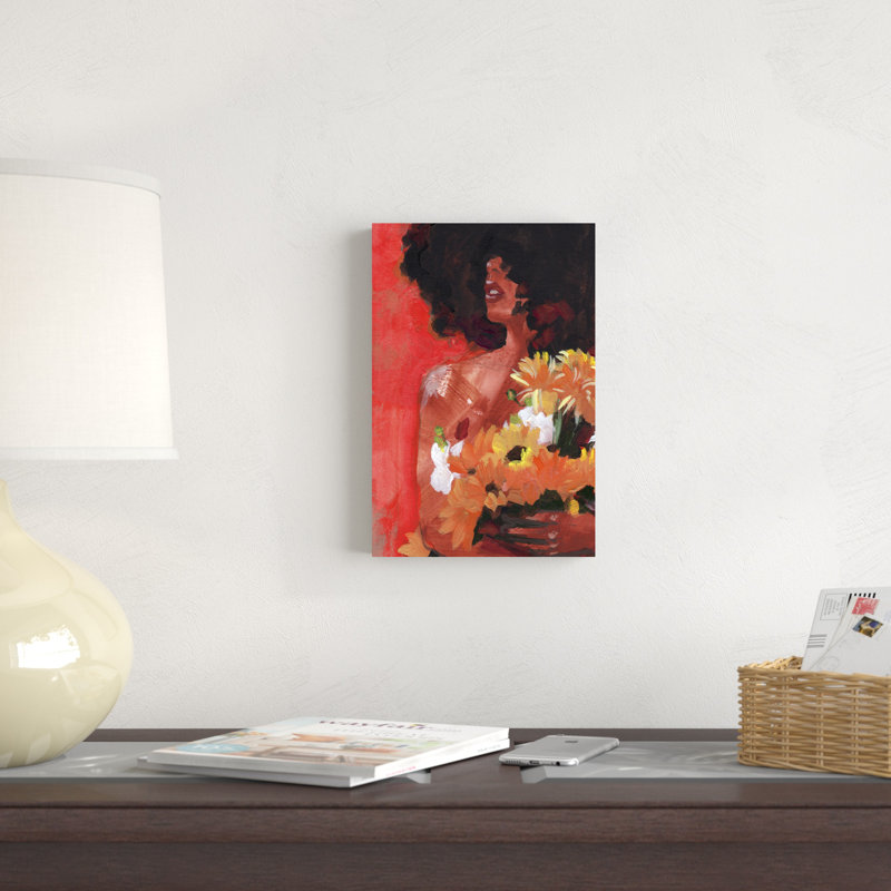 À travers les fleurs I, H 12 po x l 8 po