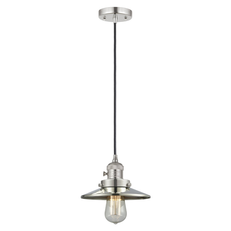Franklin Restoration - Krysia - Mini luminaire suspendu à cordon de 8 po - Interrupteur marche / arrêt - Ampoule DEL