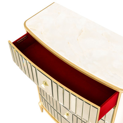 Scotts Square 5-Drawer Chest - Light Champagne