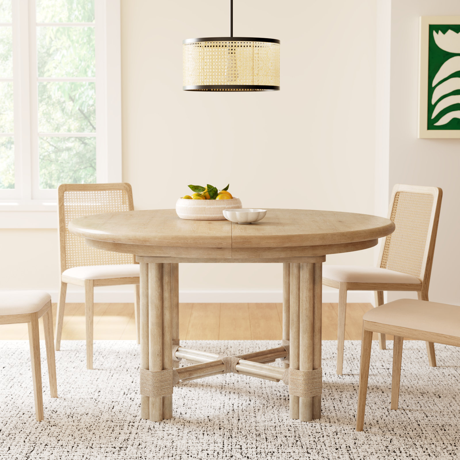 Retreat 54" Extendable Dining Table, Dune