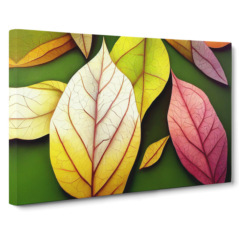 Selection Of Leaves - Wrapped Canvas, 35cm H x 50cm W x 3cm D