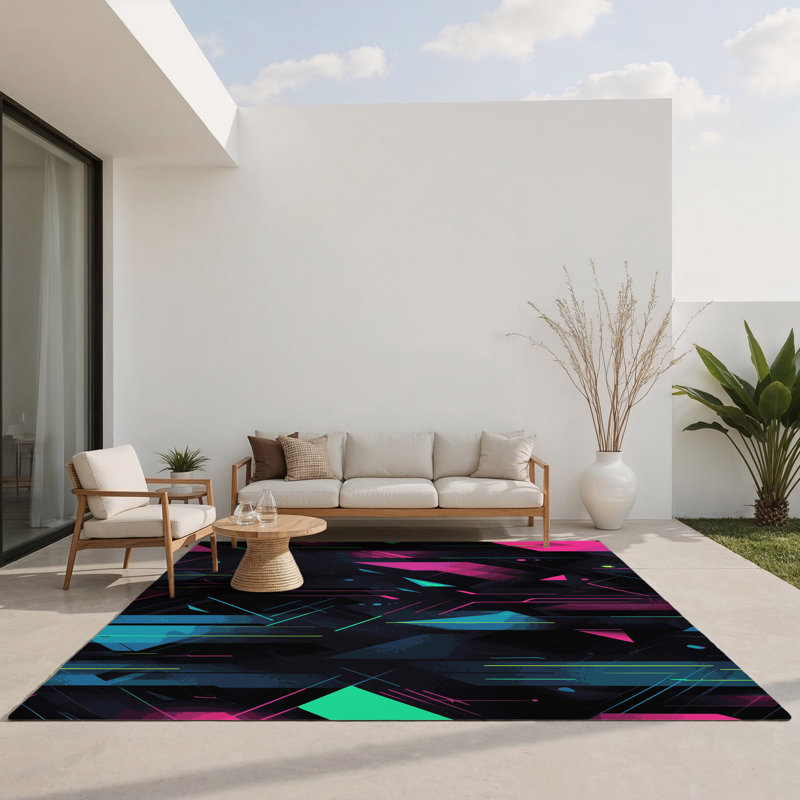 Tapis intérieur et extérieur Nexus Stream, Rectangulaire 8 pi x 10 pi