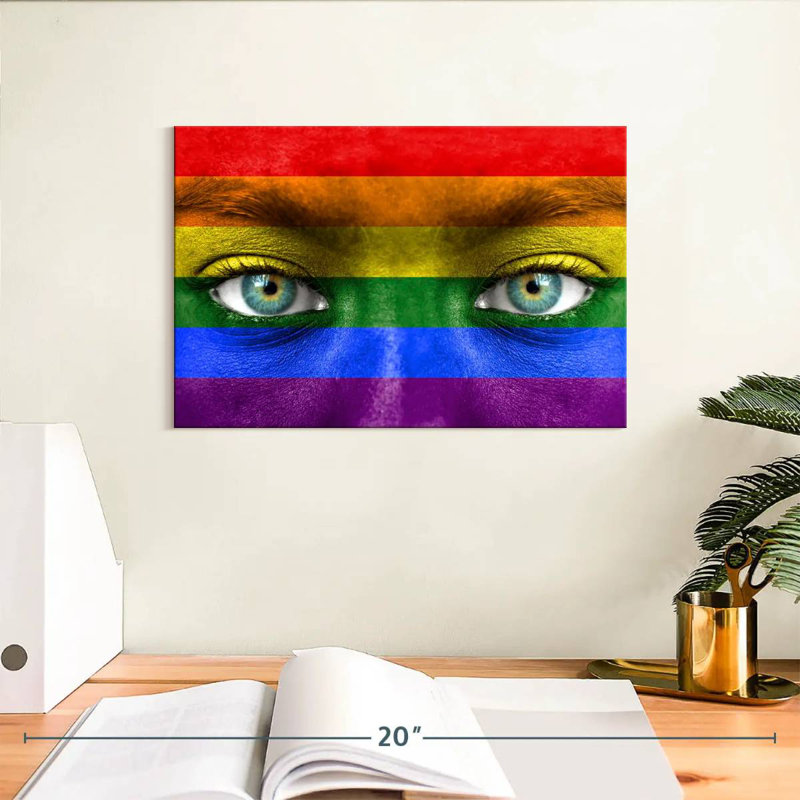 Khyia Pride Eyes, 8" H x 12" W