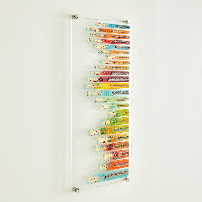 Sticks Fused Handmade Glass Wall Decor