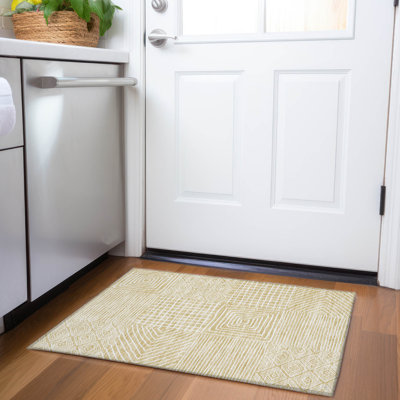 Tapis géométrique Corry AMF1044 lavable à la machine de qualité supérieure