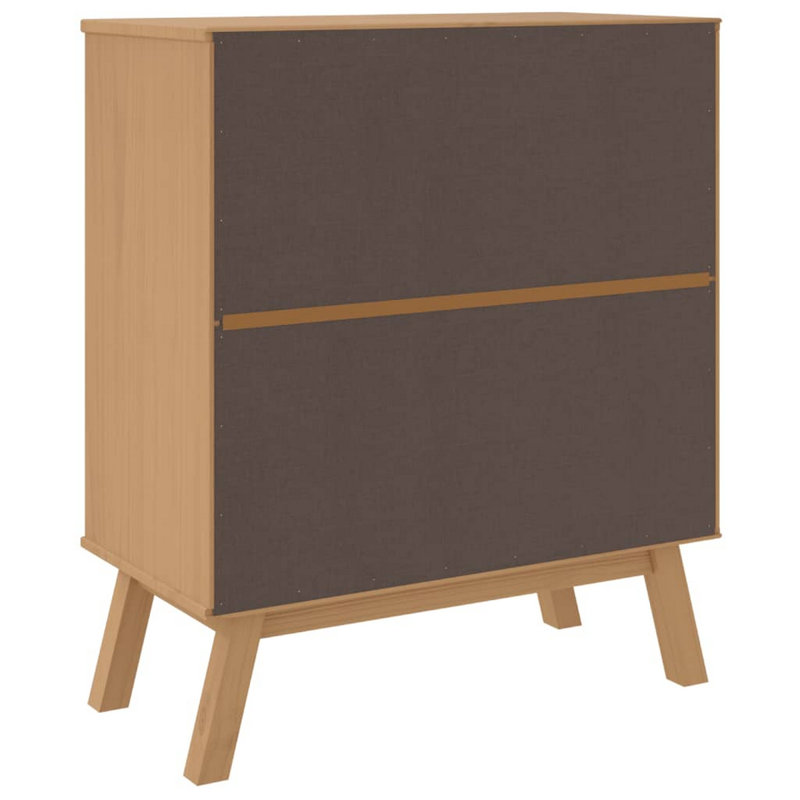 Benjara Tall Dresser Chest, 4 Drawers, Brown Solid Pine Wood Frame, 30 Inch  | Wayfair
