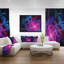 «Fractal Purple Rose Flower», impression sur toile tendue-63704348