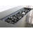 43" Smoked Glass Metal Rectangle Fire Pit