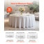 White Round Tablecloths, 120 Inches in Diameter, Stain- & Wrinkle- Resistant, Machine Washable Table Clothes, Polyester Fabric Table Covers for Wedding, Party, Banquet, Formal Events-1335526750