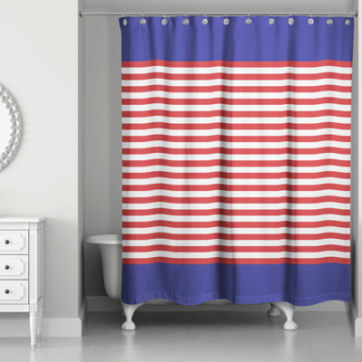 Joe Striped Shower Curtain
