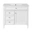 Meuble-lavabo de salle de bain moderne avec lavabo supérieur et 2 tiroirs-1509798505