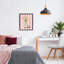 Tulipe Cowgirl sur cadre flottant à rayures, design par Nina Jacobs-1788521244-1788521243