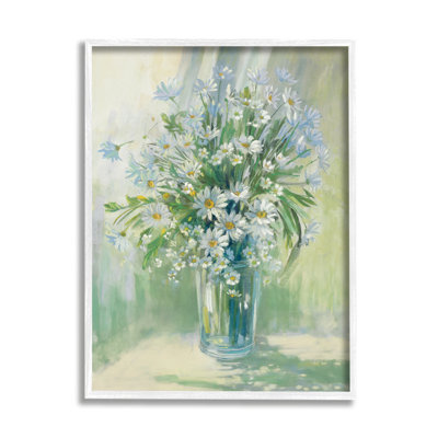 Sunlit Bouquet of Daisies Pastels par Carol Rowan - Impression sur toile