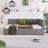 Upholstered Daybed with 2 Storage Drawers Twin Size Sofa Bed Frame No Box Spring Needed, Linen Fabric-1444304690