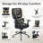 Nouhaus Morph Ergonomic Mesh Task Chair with 2-Zone Dynamic Lumbar Support & 3D Armrests - Black-162238432