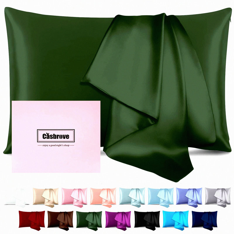 SilkDreams Hair-Saving Pillowcase - 25 Momme Mulberry Silk Cover with Hidden Zipper, Natural Pillowcase for Hair Care - Gift Box Included